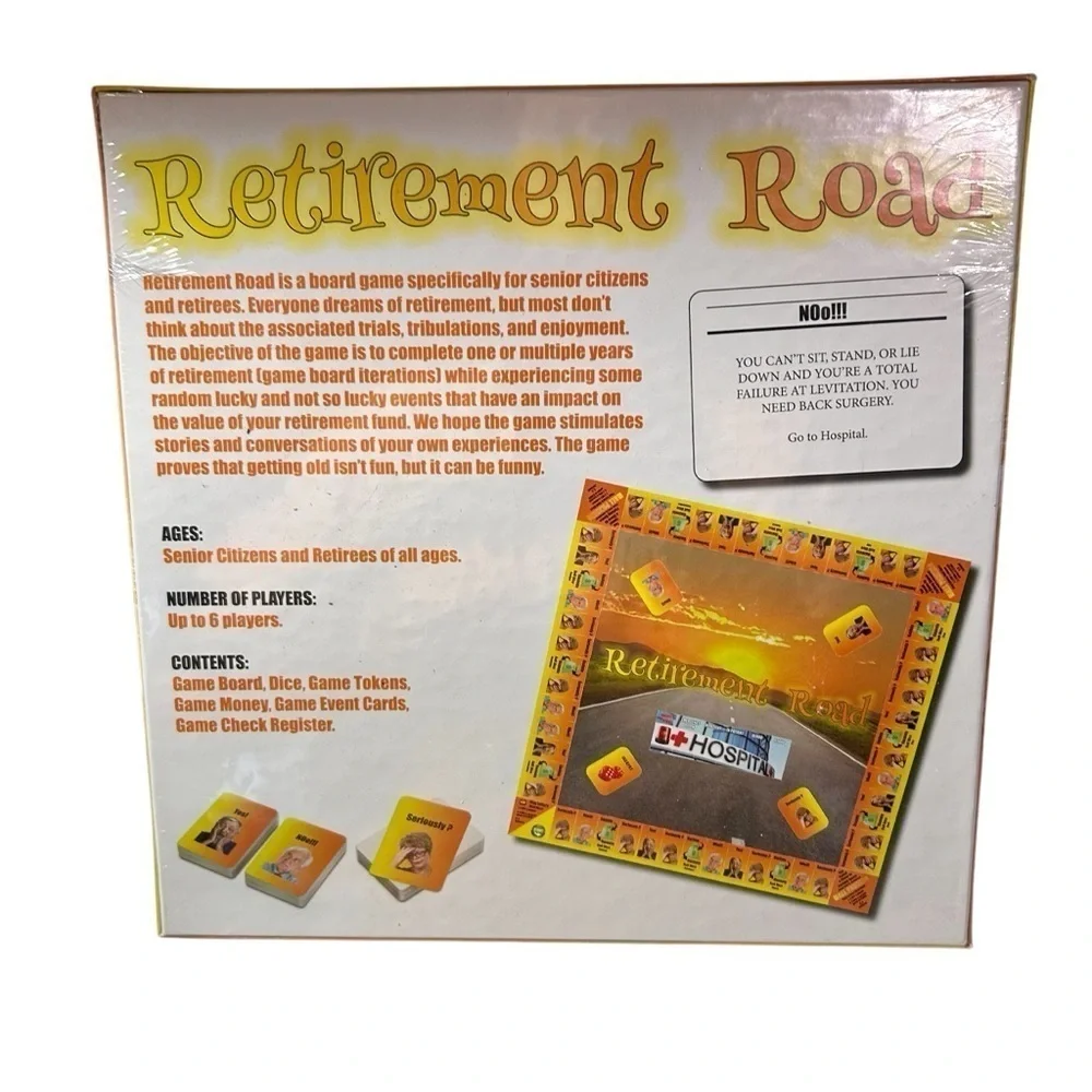 New Retirement Road Board Game | Retirement Gift Board Game for Senior Citizens